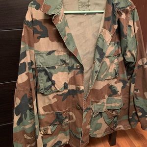 Camo print jacket